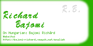 richard bajomi business card